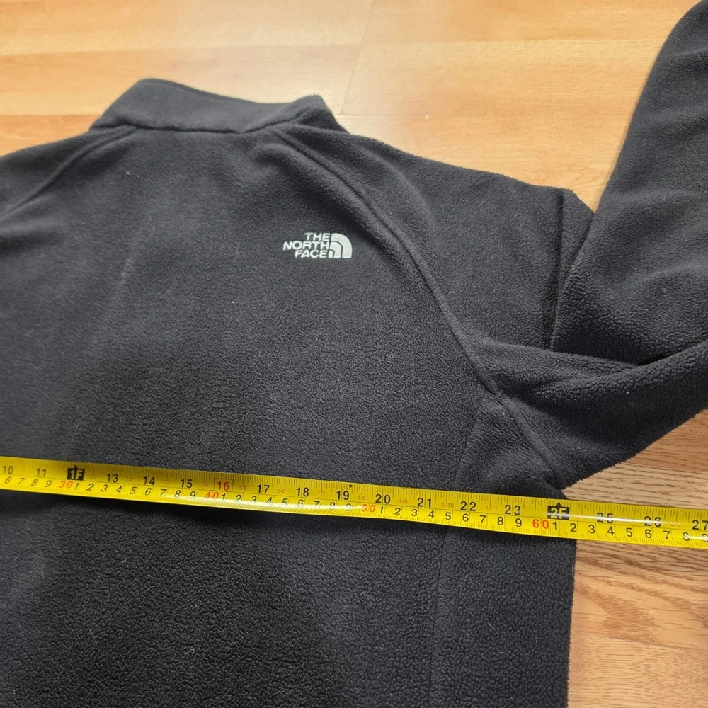 The North Face Fleece Jacket Mens XL Black Full Zip Outdoor Layering Warm Soft